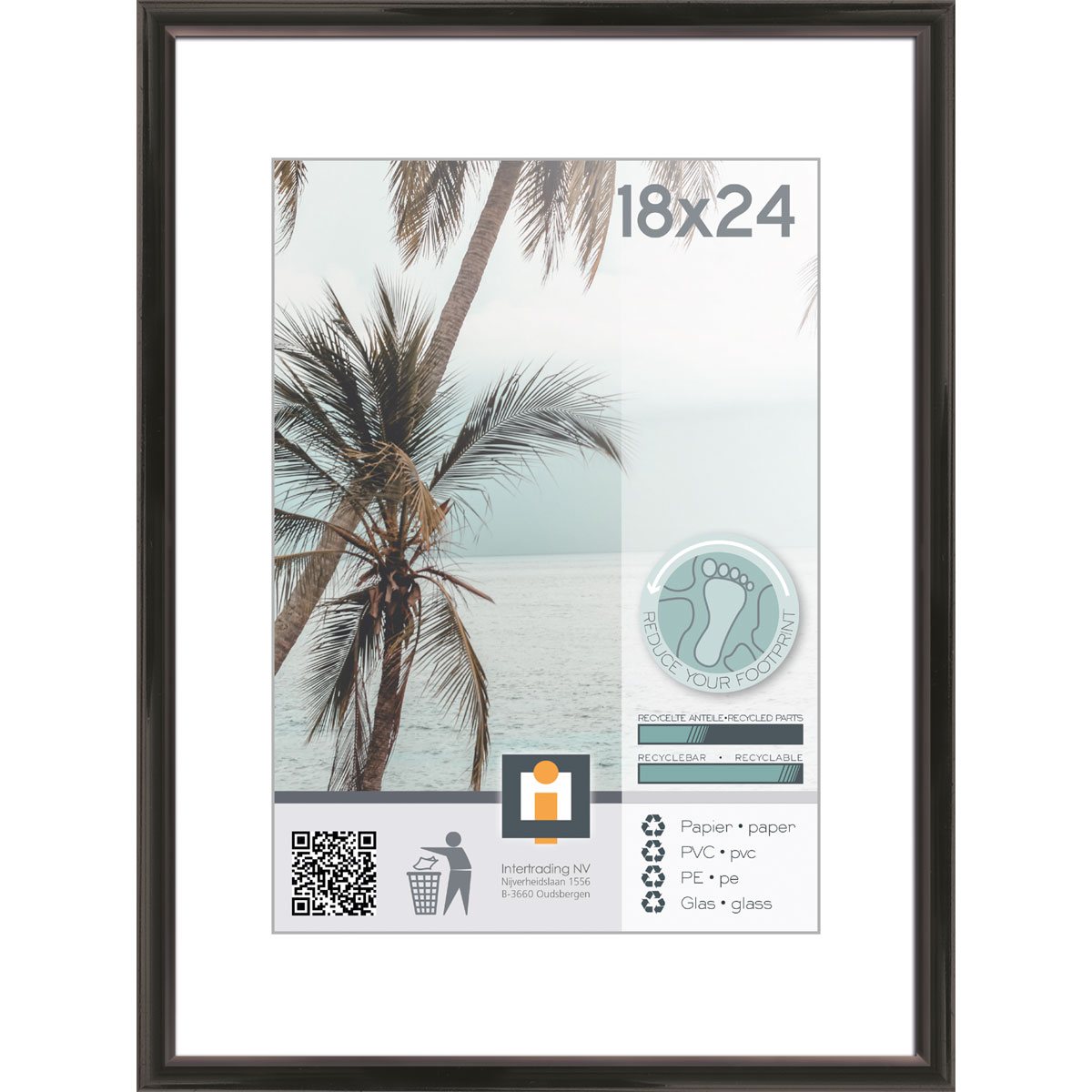 Bilderrahmen Kyoto 18x24 cm schwarz