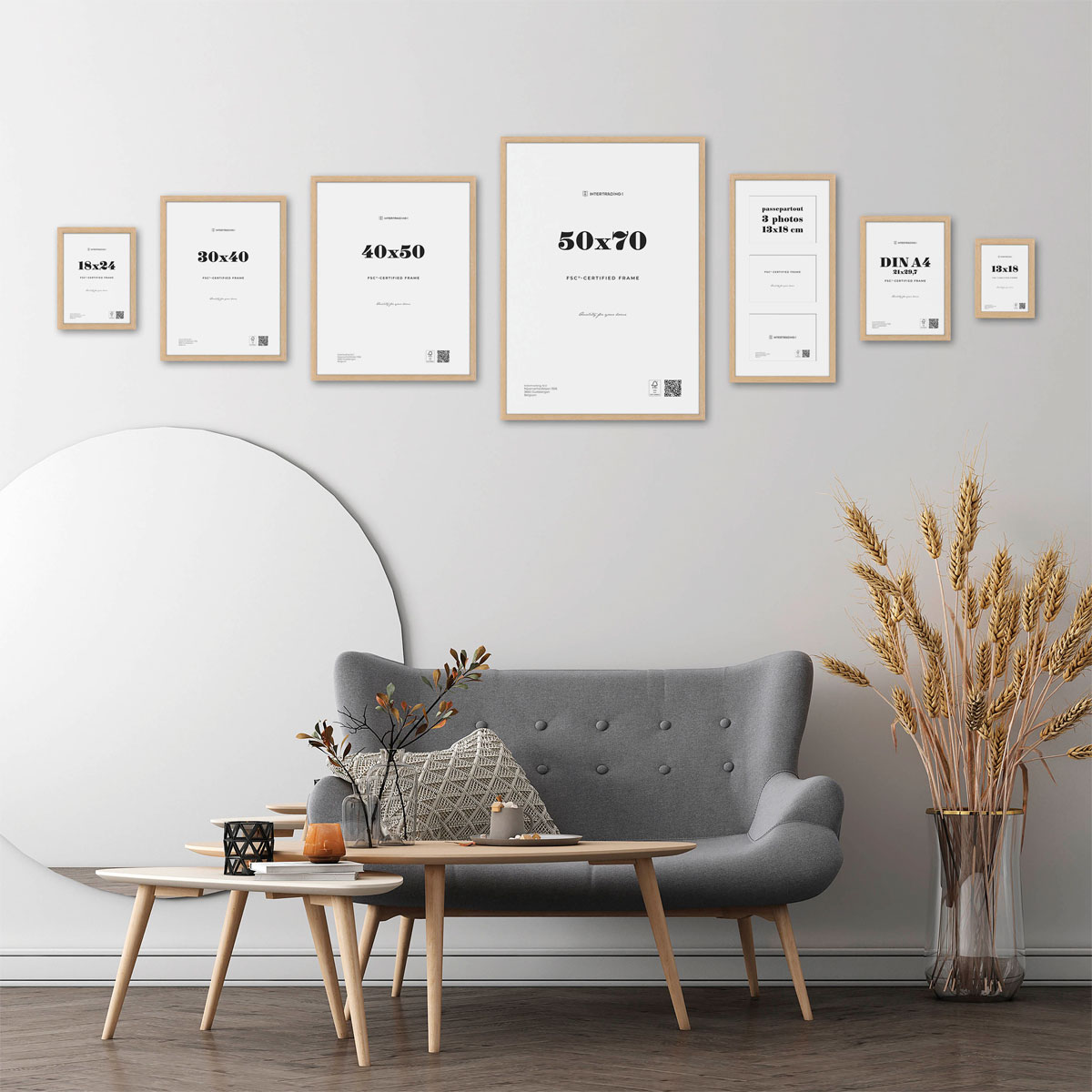 Bilderrahmen Quebec 30x40 cm Eiche Bild 2