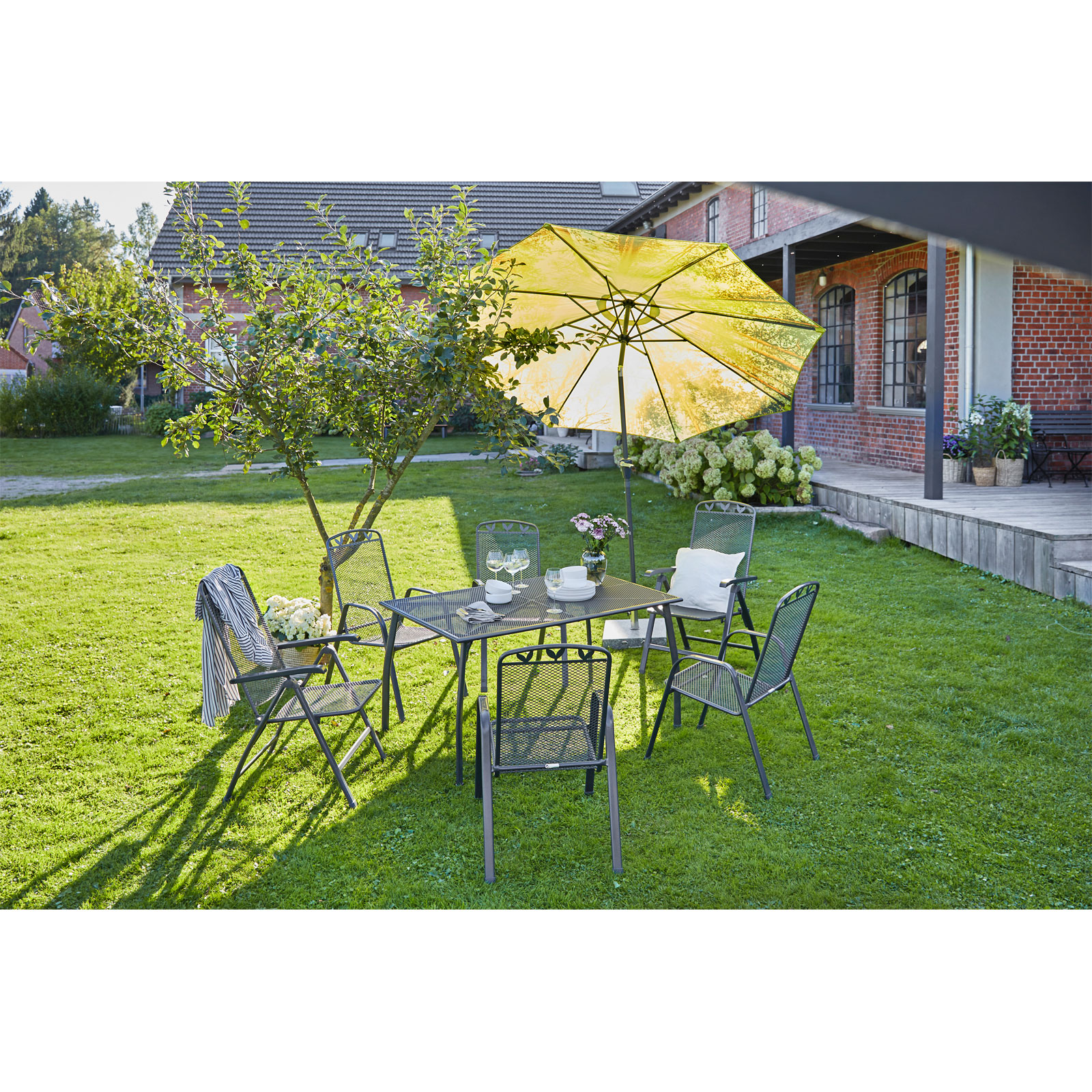 Haveson Gartenschirm Forest anthrazit Bild 4