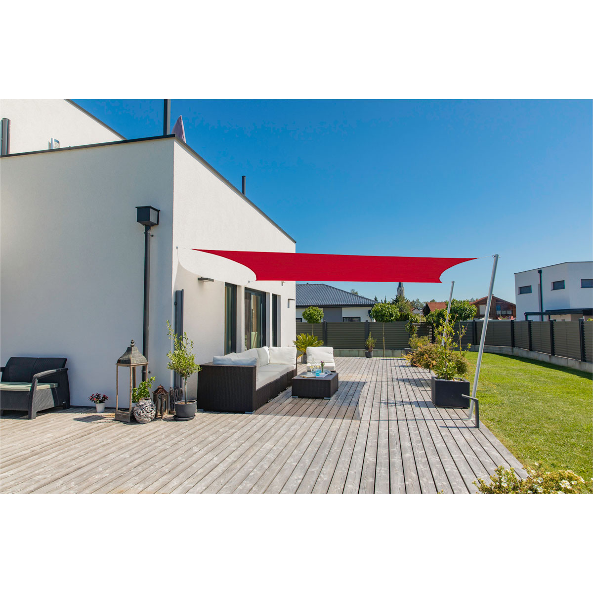 Rechteck-Segel Cannes 3 x 4 m brick Bild 1