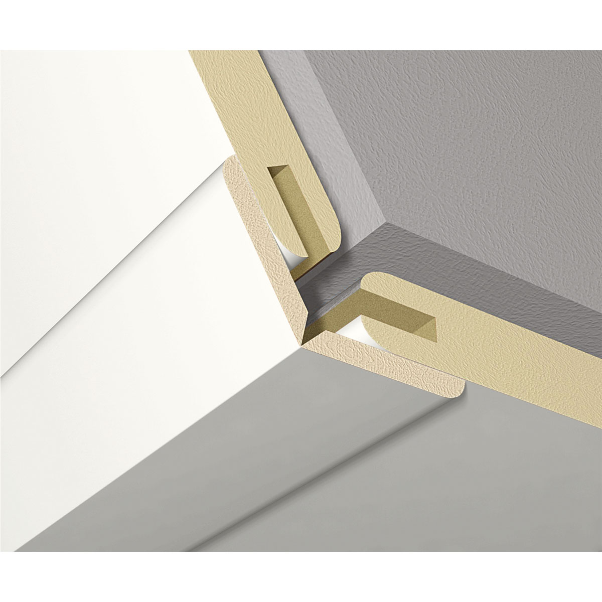 Faltleiste Polarweiß 2,6 m