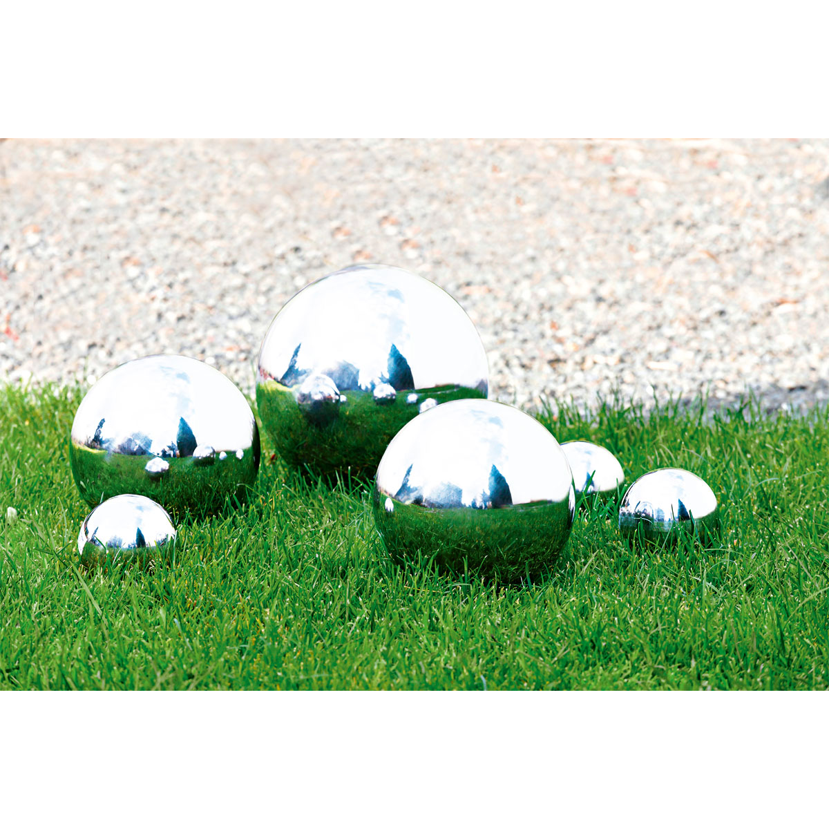 Edelstahl-Kugeln 3,8 Cm – 8 Stück, 304 Edelstahl, Silber, Für Garten-Deko, Handlauf Oder Treppenpfosten
