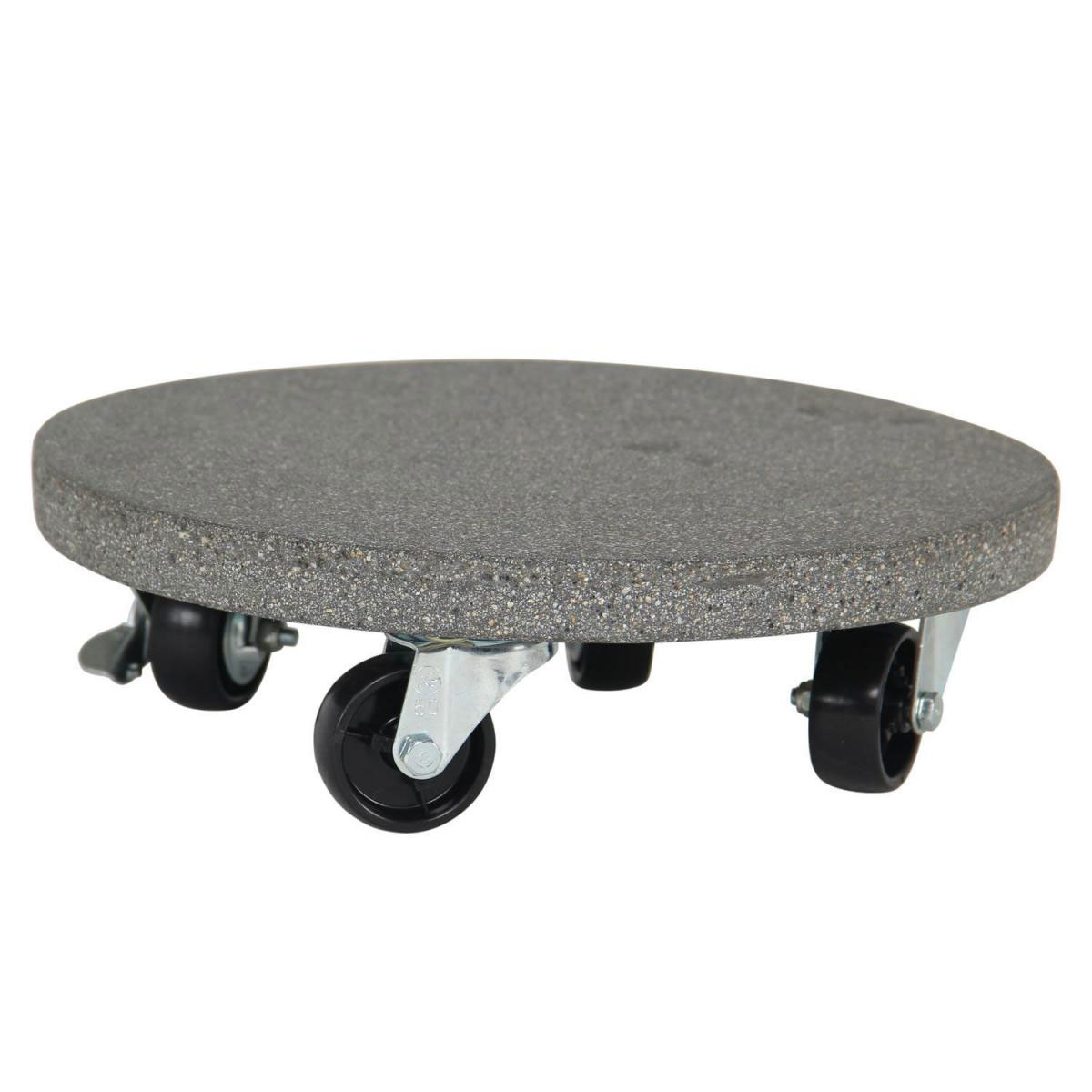 Haveson Pflanzenroller Stone rund grau