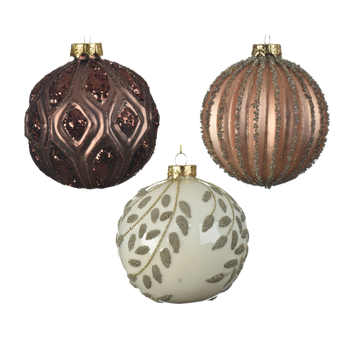 Kugel Glas 3 fach sortiert