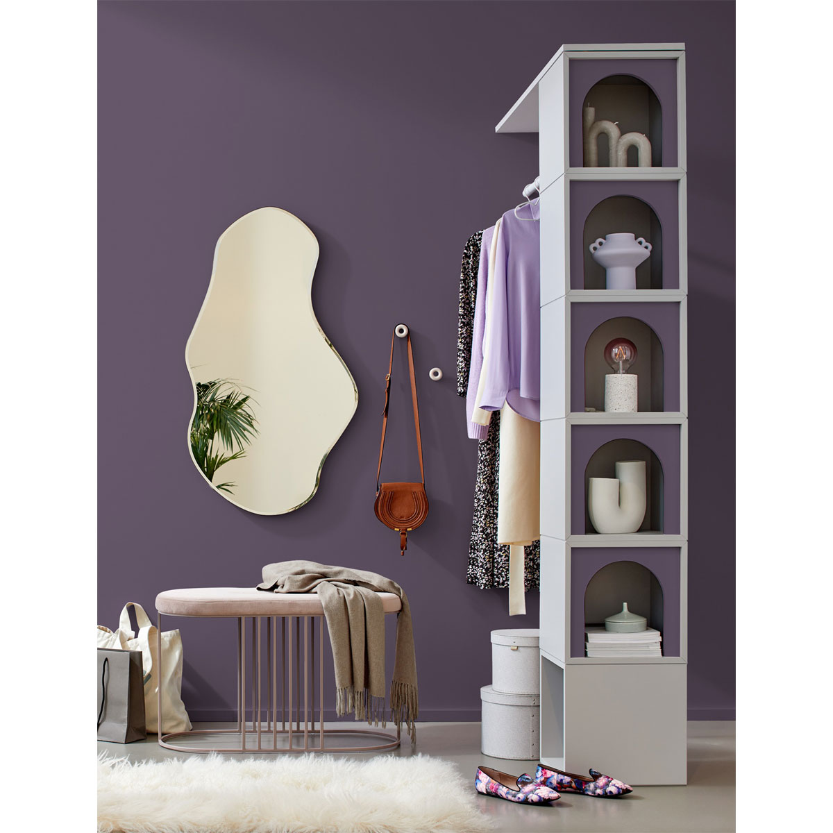 Alpina Innenfarbe pure farben 2,5 L Feigenviolett matt Bild 2