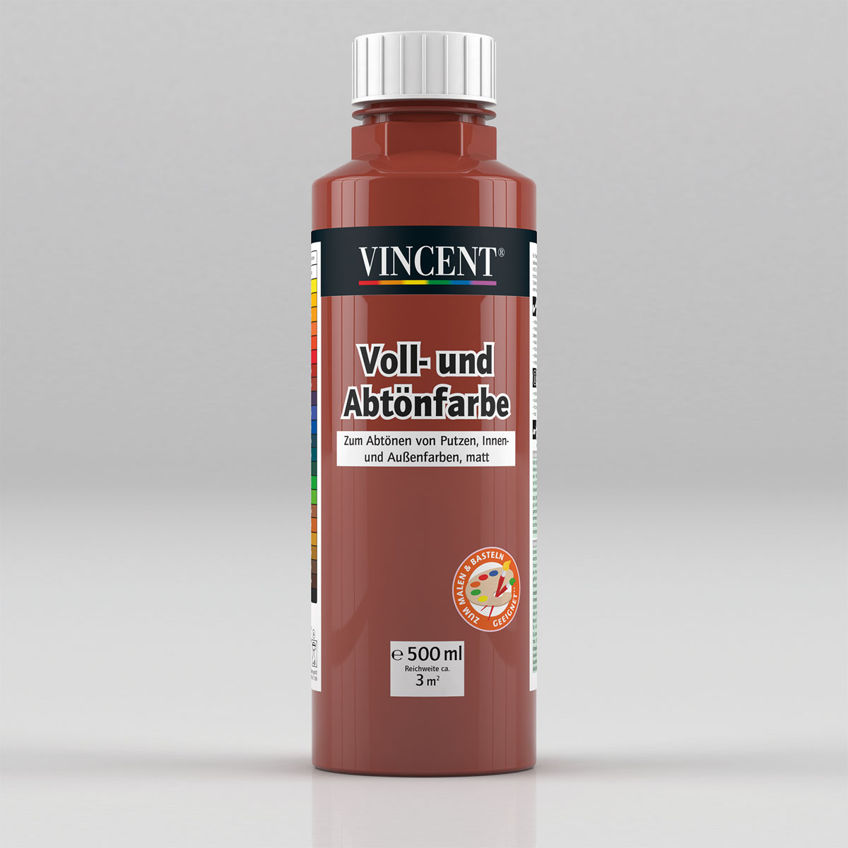 Vincent Voll- und Abtönfarbe bordeauxrot 0,5 L
