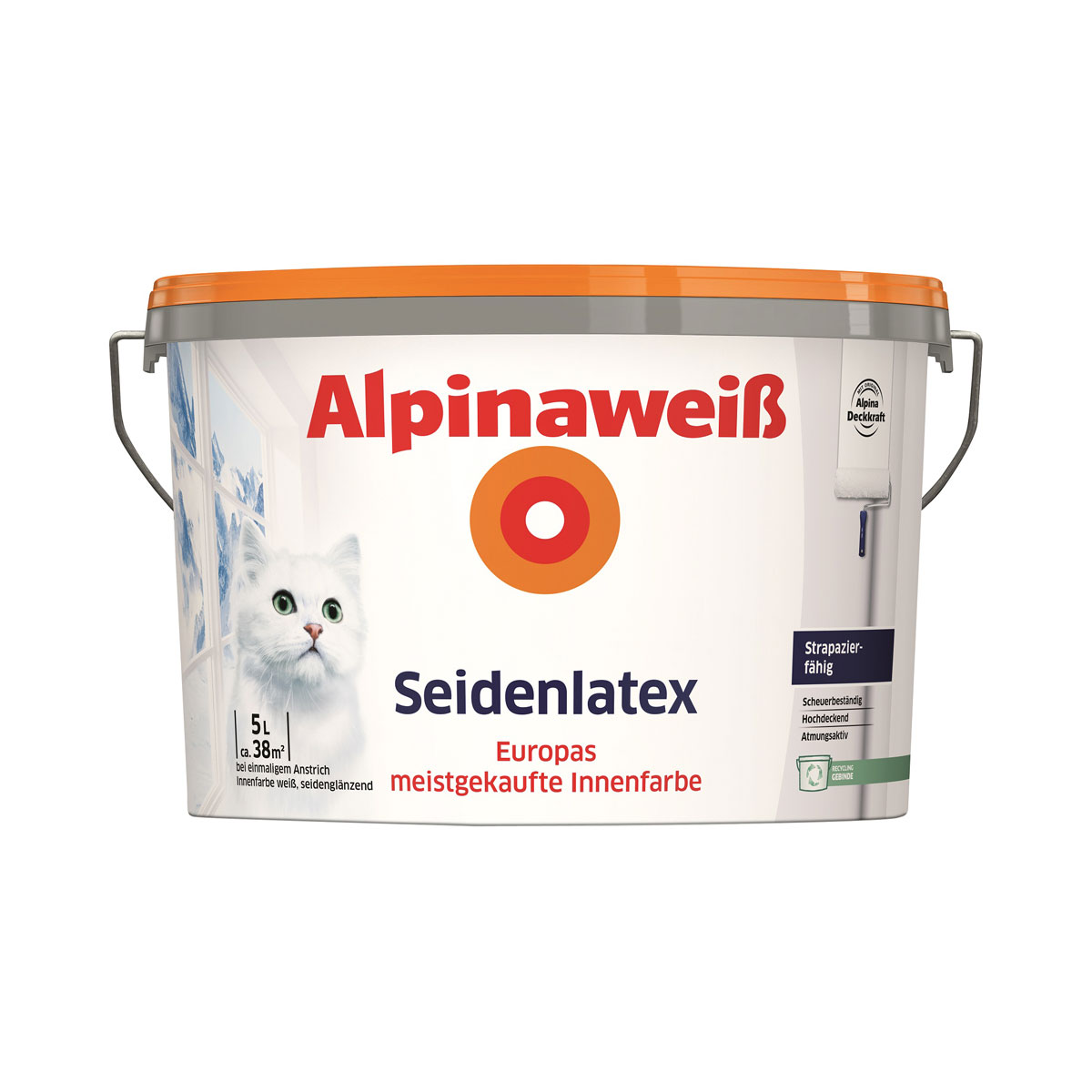 Alpina weiß Seidenlatex 5 L