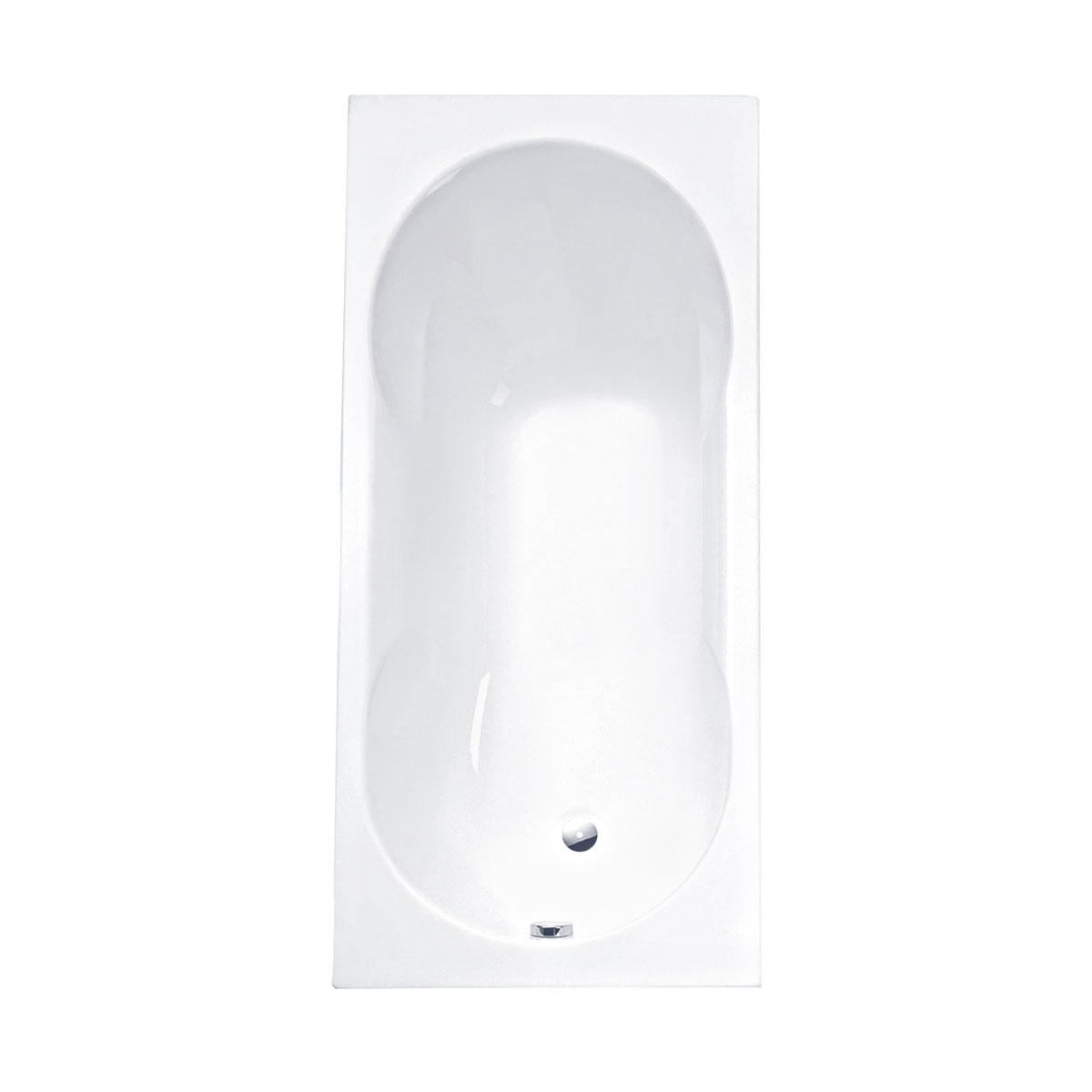 Ottofond Körperformwanne 170 x 75 cm weiß