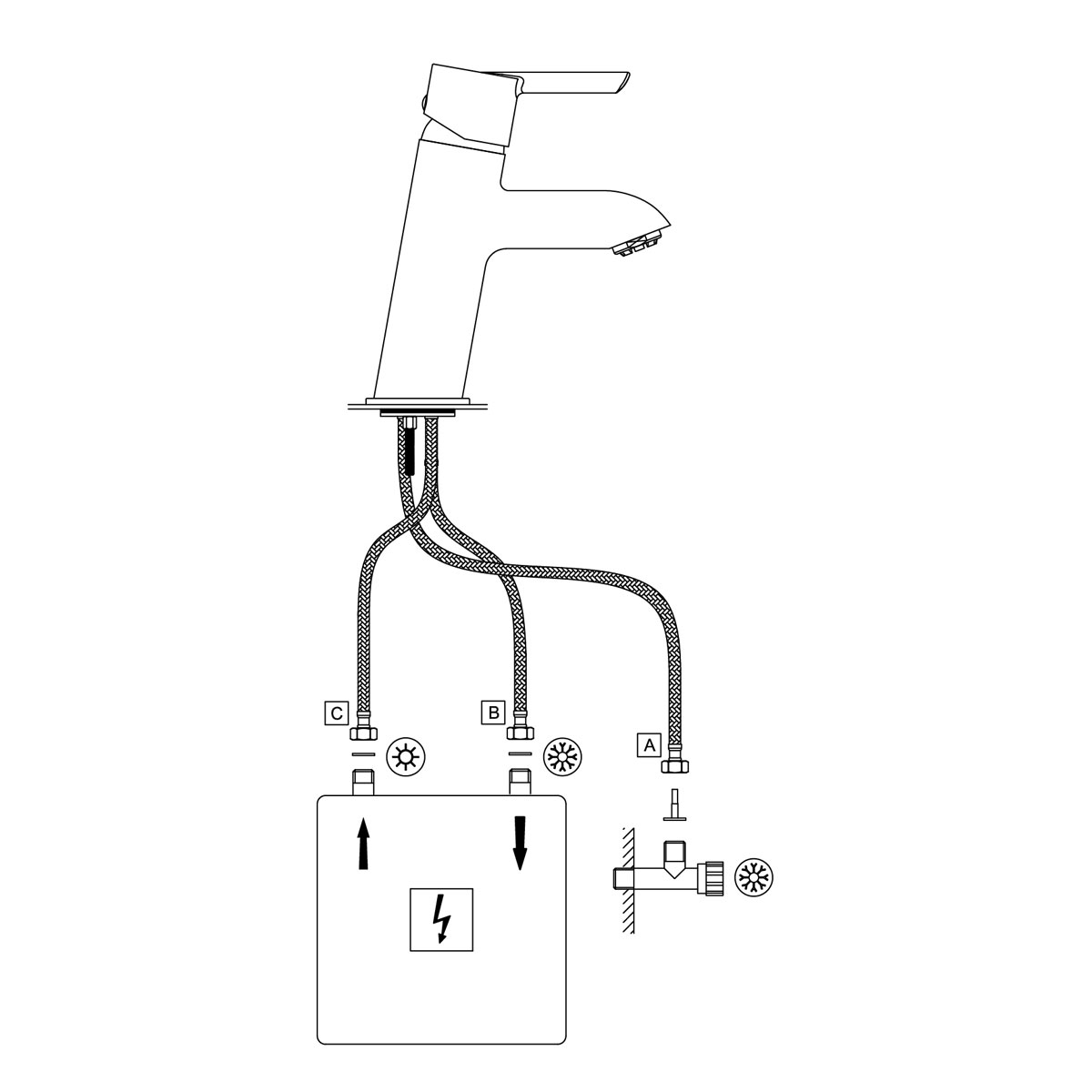 deante  Niederdruck Waschtischarmatur chrom Bild 2