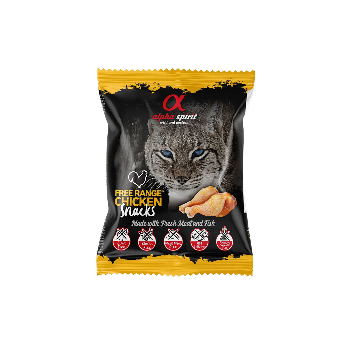 alphaspirit Cat Snack gewürfelt Huhn 50g