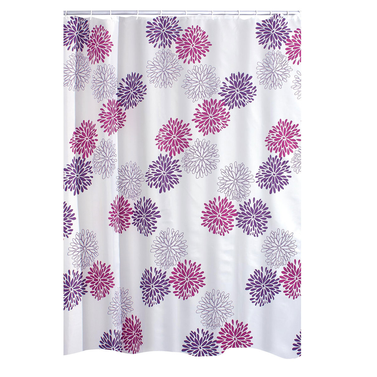 Ridder  Duschvorhang Textil Sandra ca 180 x 200 cm lila Bild 1