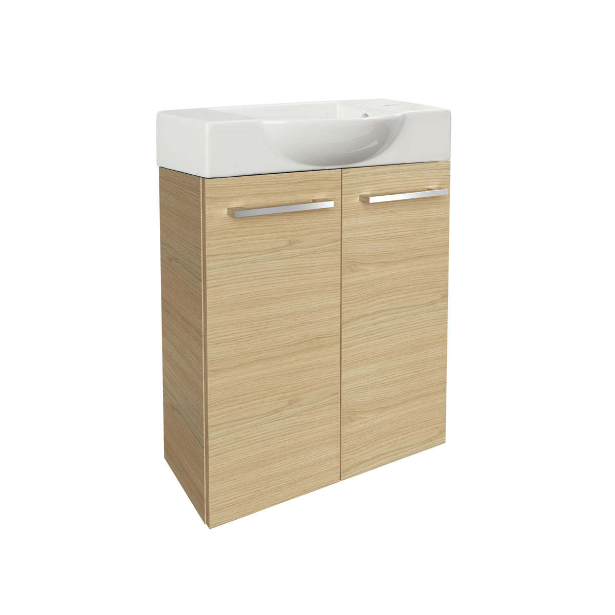 Fackelmann  Gäste-WC Waschtischunterschrank SBC 520 x 600 x 243 mm Sandeiche Bild 4