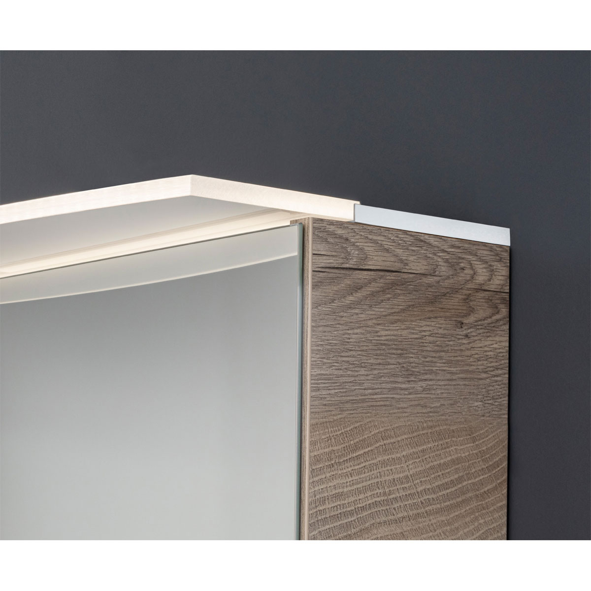 Fackelmann  Spiegelschrank B.Style 800 x 812 x 153 mm Nature Oak LED Bild 4