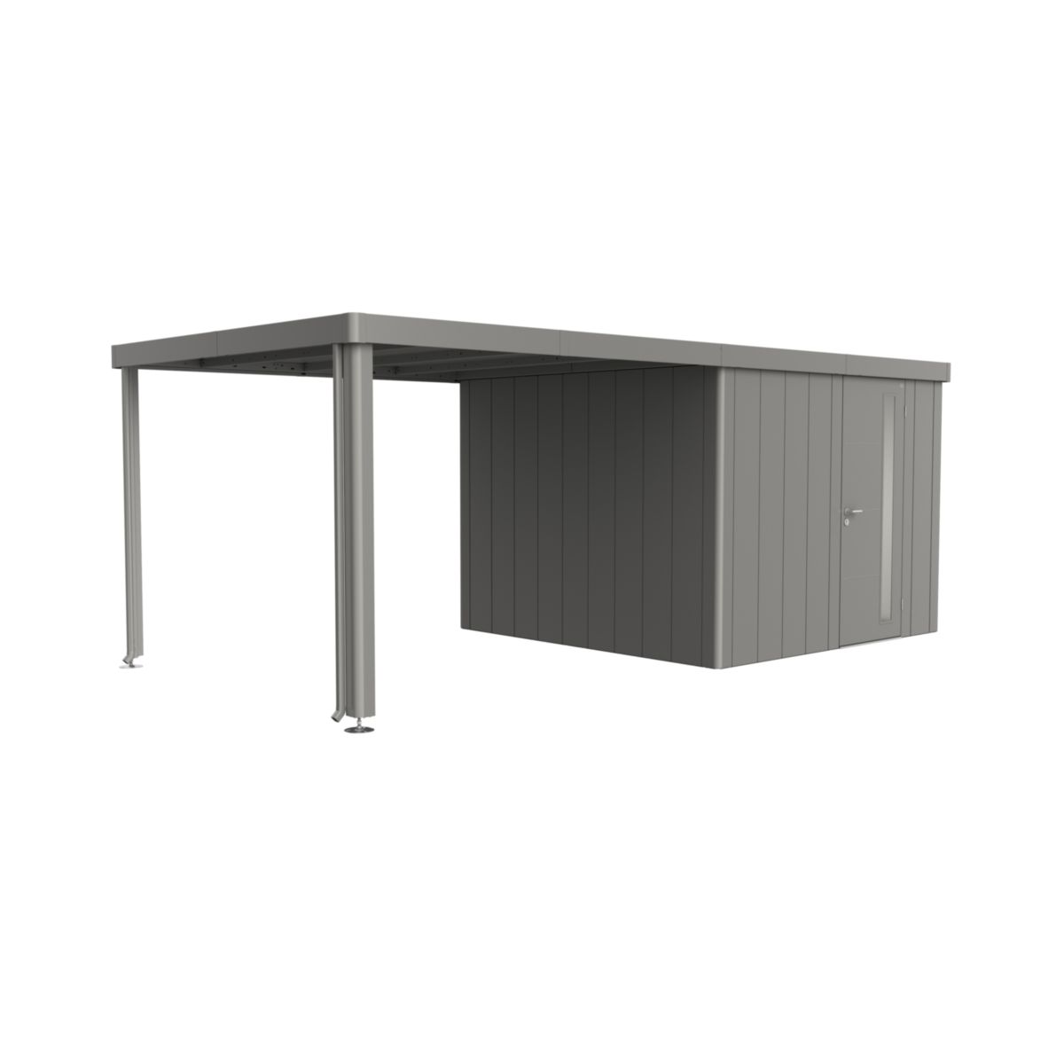 Biohort Seitendach zu Gerätehaus Neo Gr. 3A/3B/3C/3D quarzgrau-metallic