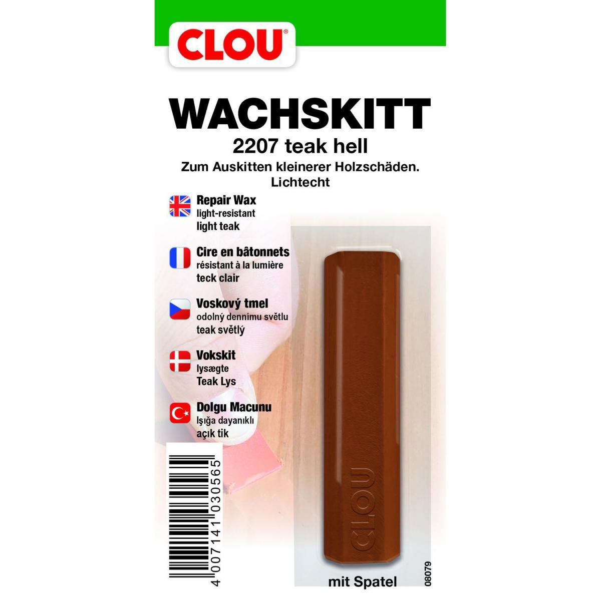 Clou Wachskitt „Teak hell“