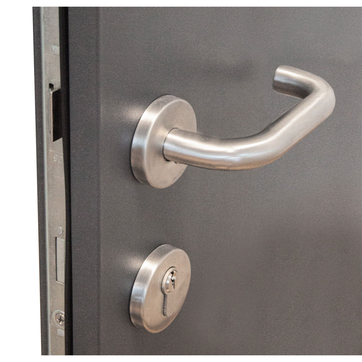 SplenDoor  Sicherheits-Nebeneingangstuer NS4 RC2 88x198 Anthrazit rechts Bild 11