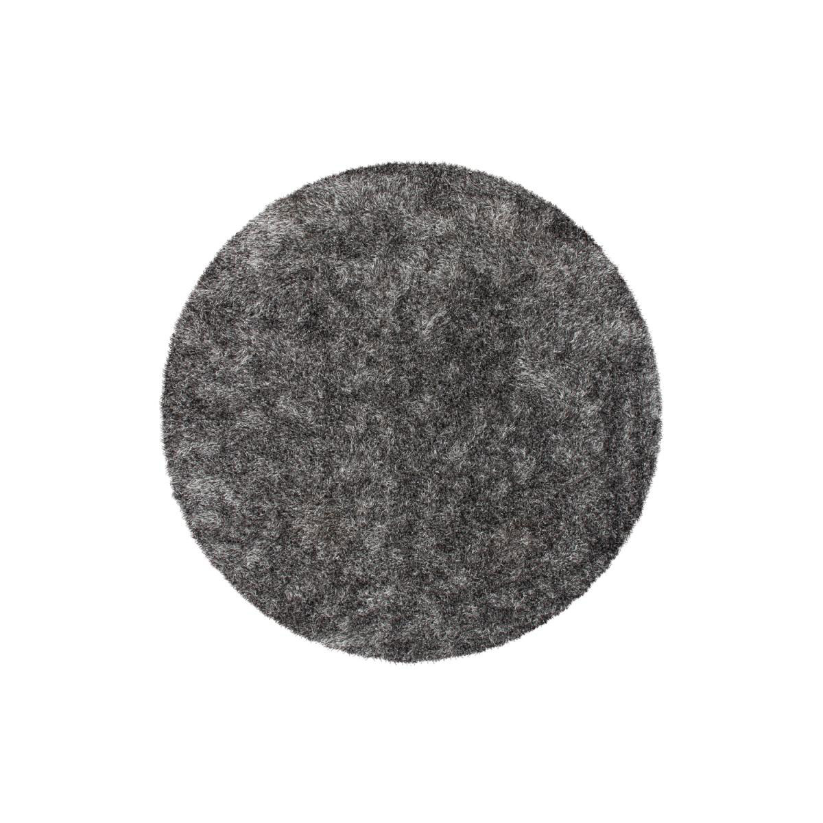 Hochflorteppich „Diamond 700 Grau/Weiß“, Ø160cm Rund Bild 1