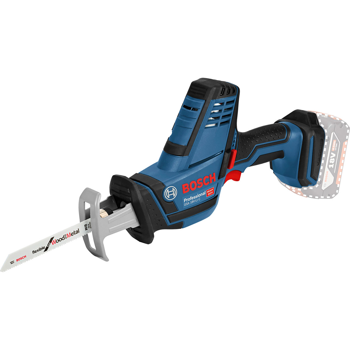 Bosch Professional   Akku-Säbelsäge GSA 18V-LI C solo