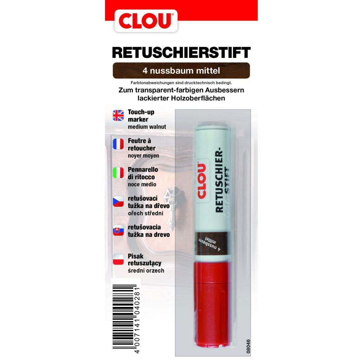 Clou Retuschierstift Nussbaum mittel