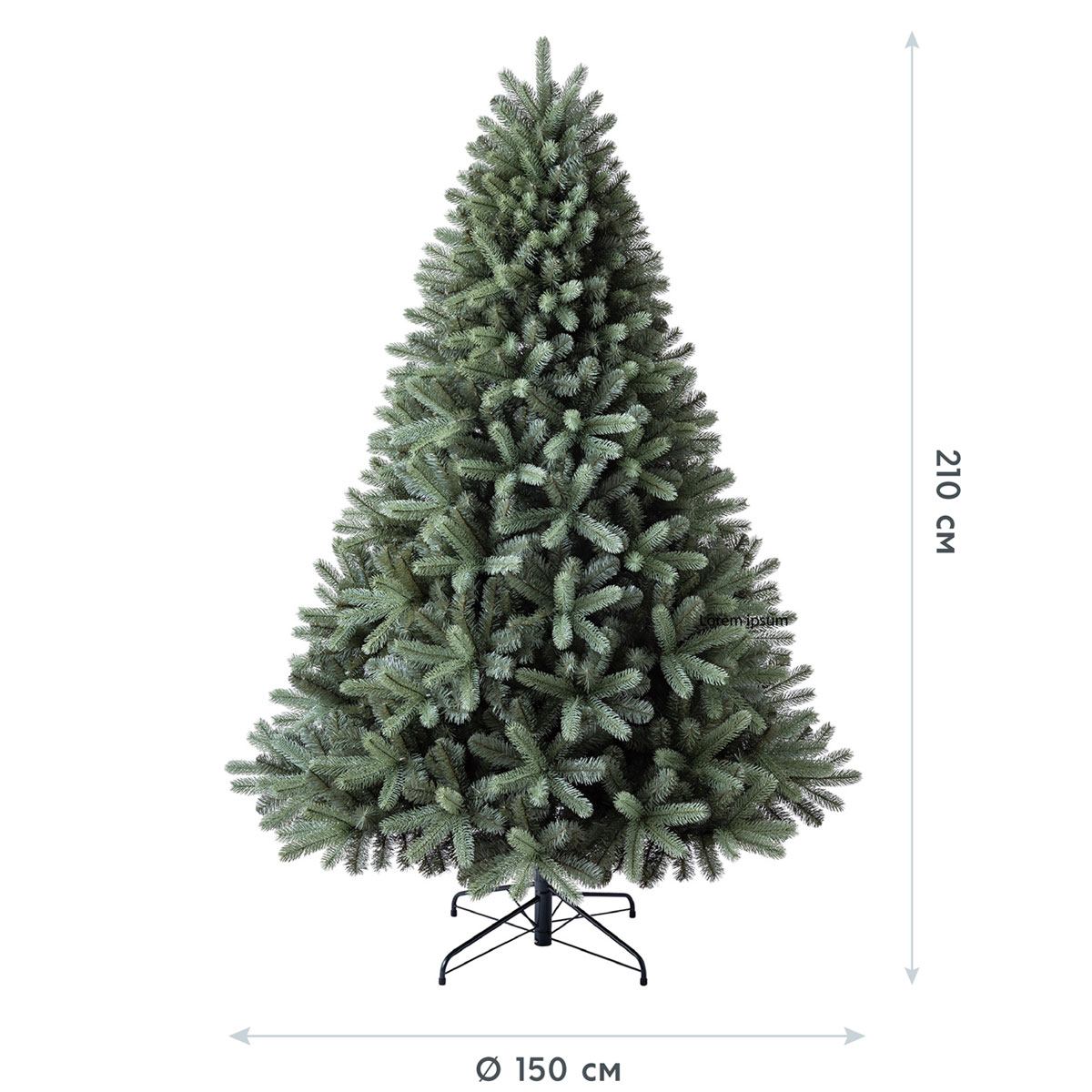Evergreen Künstlicher Weihnachtsbaum Vermont Fichte 150x210cm Grün
