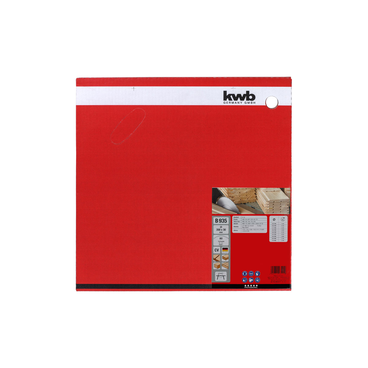 kwb  Profilholz-Kreissägeblätter Durchmesser 350 x 30 mm Bild 2