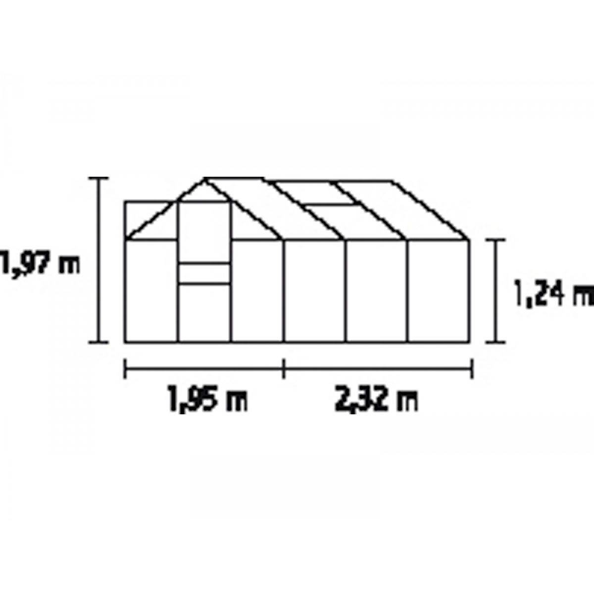 Gewächshaus „Calypso 4400“, silber, 6mm, 4,4m²