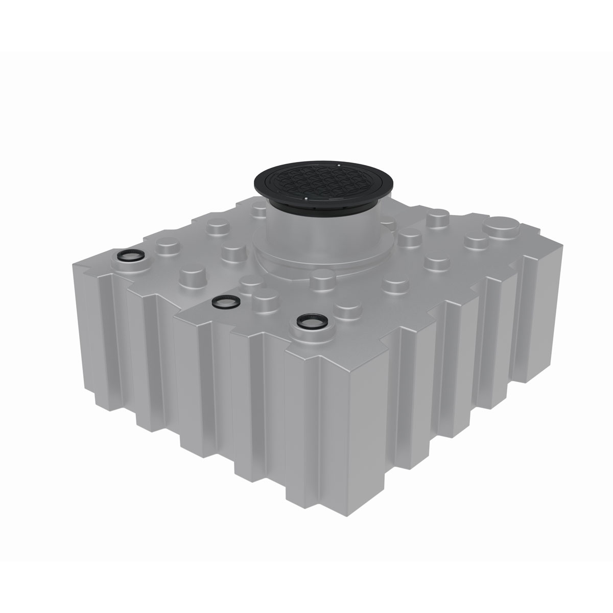 GreenLife Regenwasser-Flachtank 3.000 l mit Ausgleichsdom und begehbarer Abdeckung Bild 2