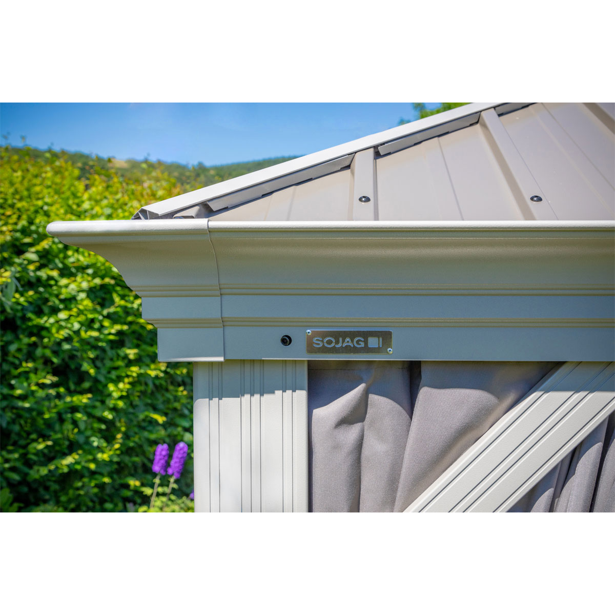 Sojag Pavillon Messina 1216 inkl. Moskitonetz 363x483x307,1cm Champagner Bild 7