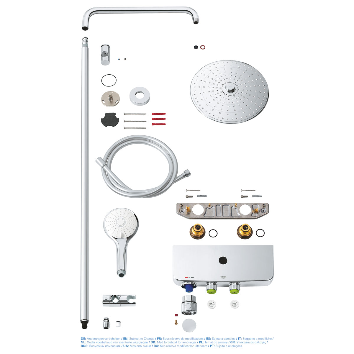Duschsystem „Euphoria SmartControl 260“, mit Thermostatbatterie
