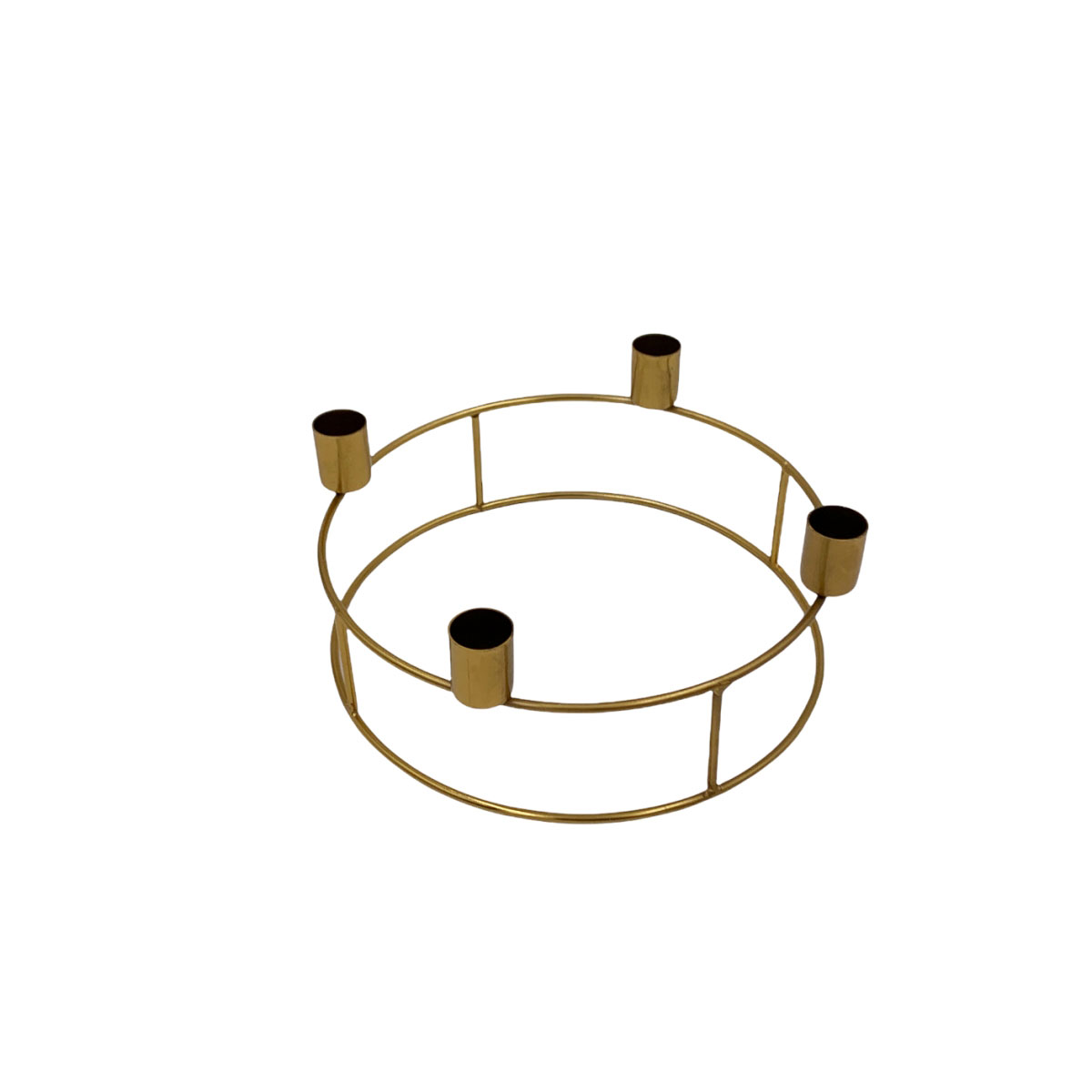 Adventskerzenhalter Durchmesser 21 cm gold
