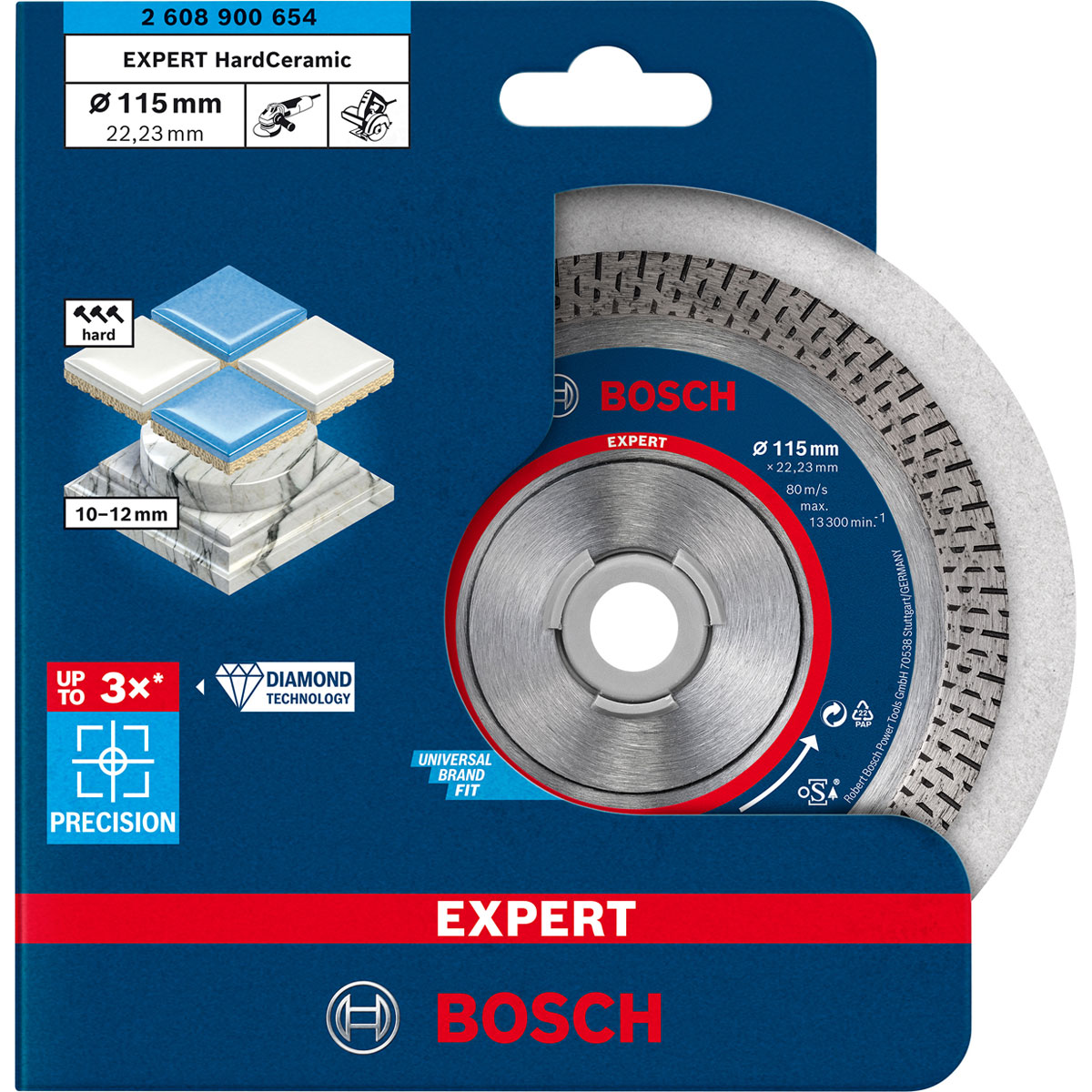 Bosch Professional  Expert HardCeramic Diamanttrennscheiben 115 x 22,23 x 1,4 x 10 mm Bild 2