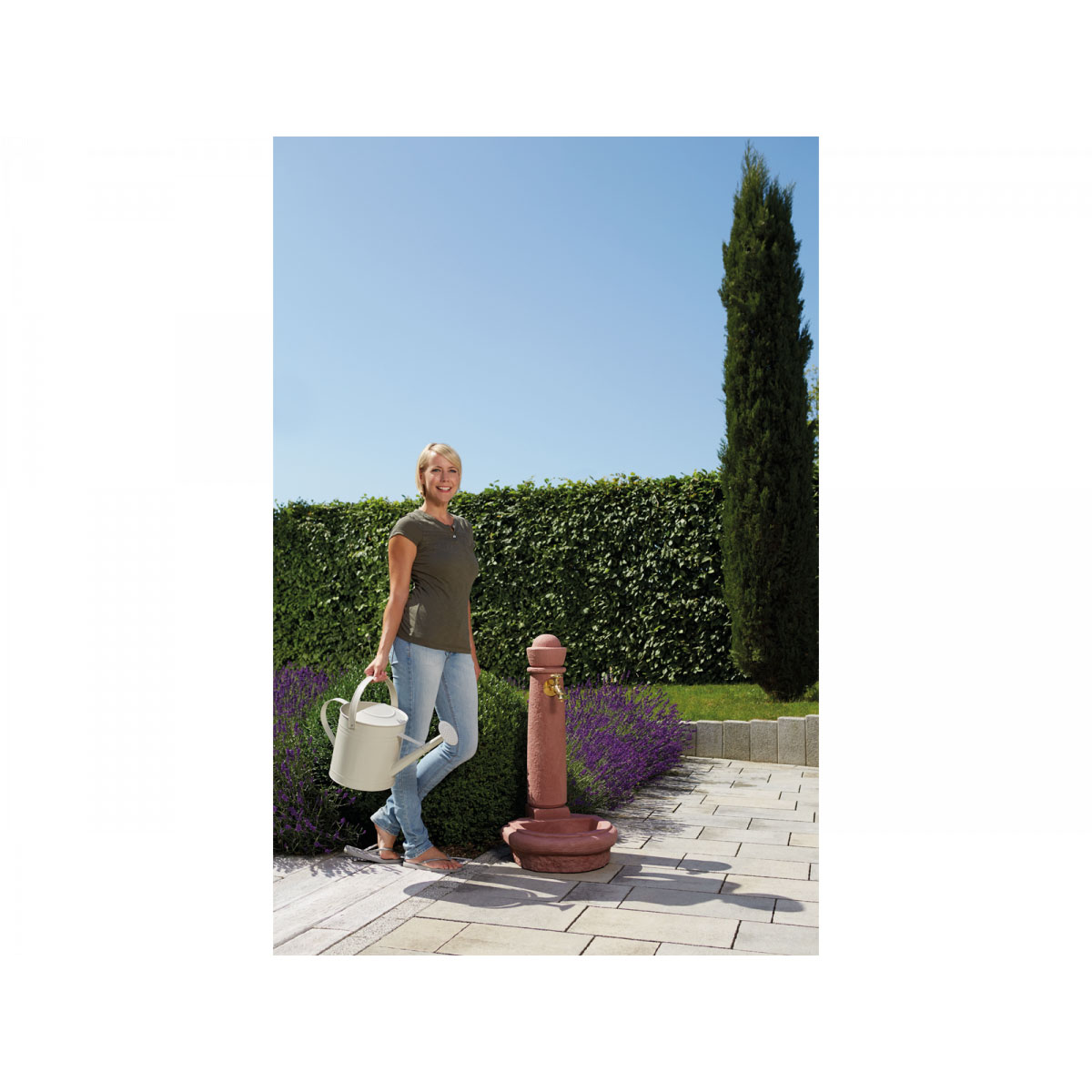 Garantia Wasserzapfstelle Steinbrunnen Venezia Steinoptik Bild 2