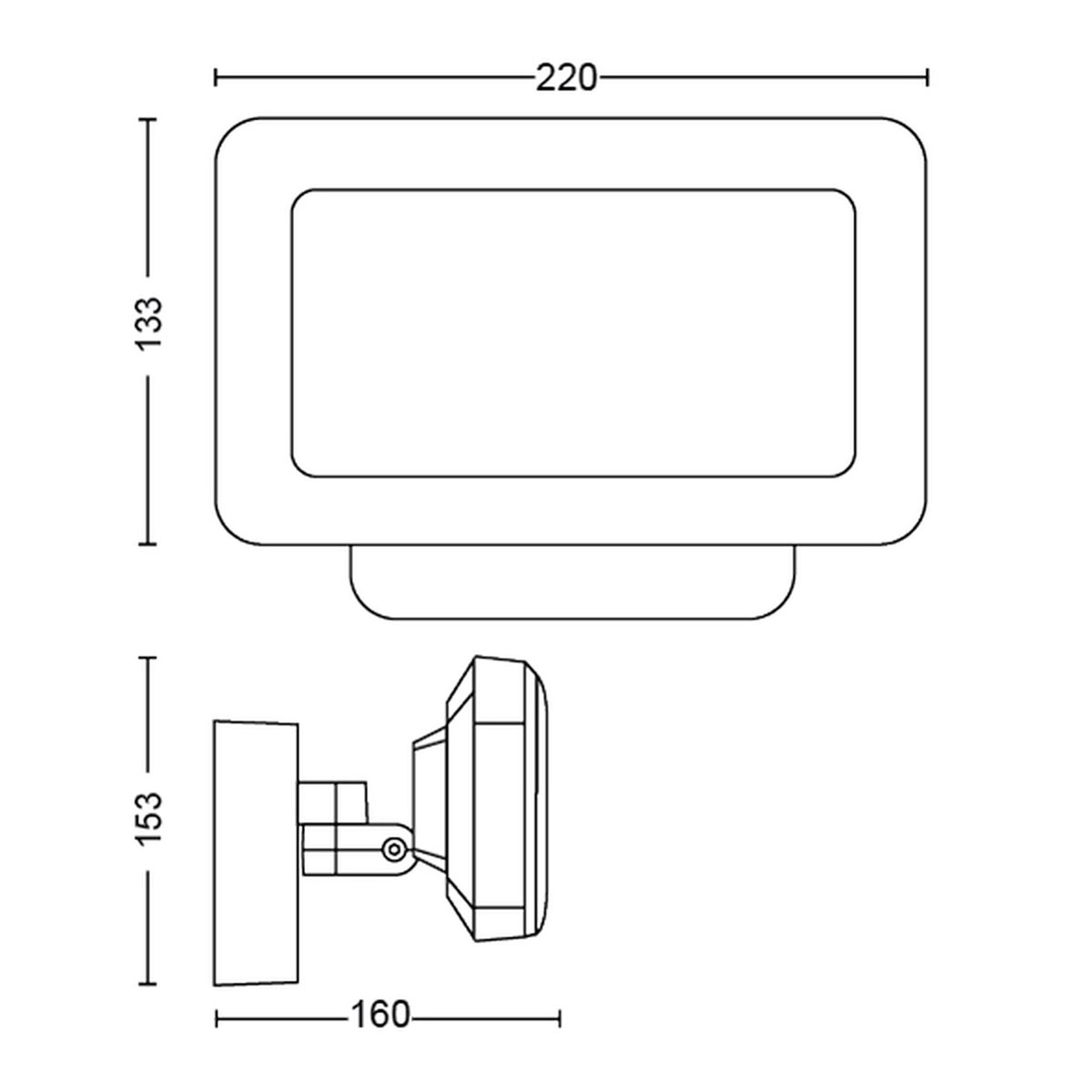 Philips Hue LED-Außenwandleuchte Welcome schwarz Bild 10