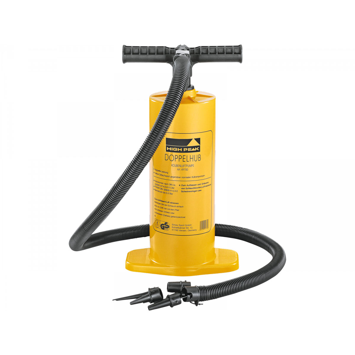 High Peak Doppelhubpumpe