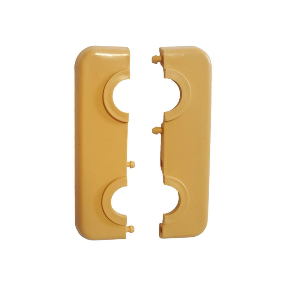 Doppelrosette 15 mm Ahorn 2-teilig