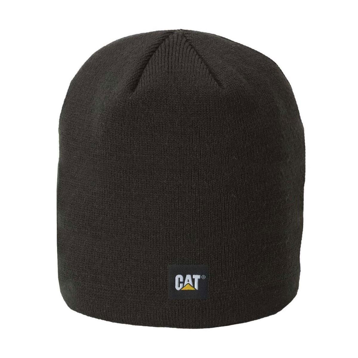 CAT  Strickmütze Logo Knit fein schwarz