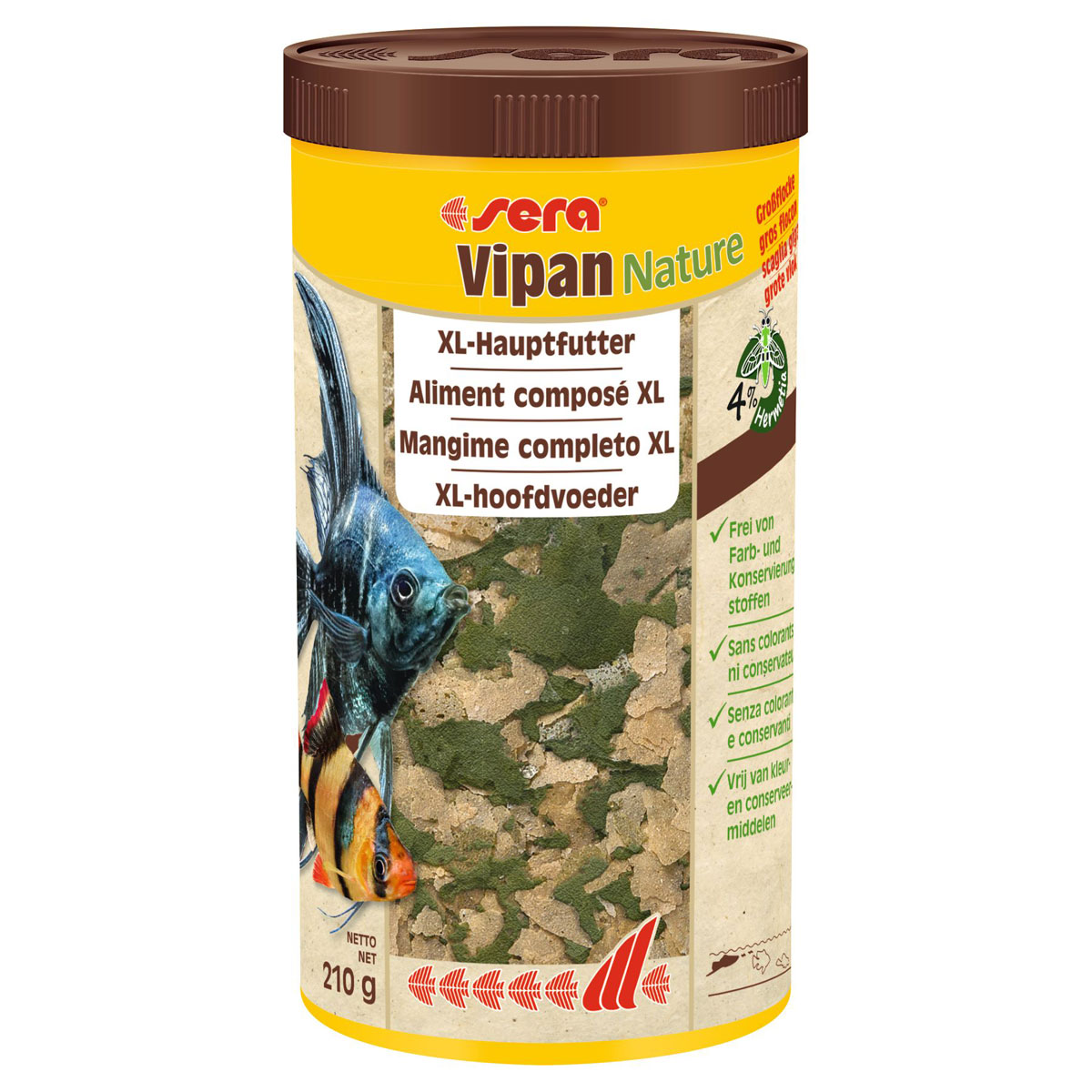 sera  Vipan Nature 1000 ml / 210 g XL-Hauptfutter
