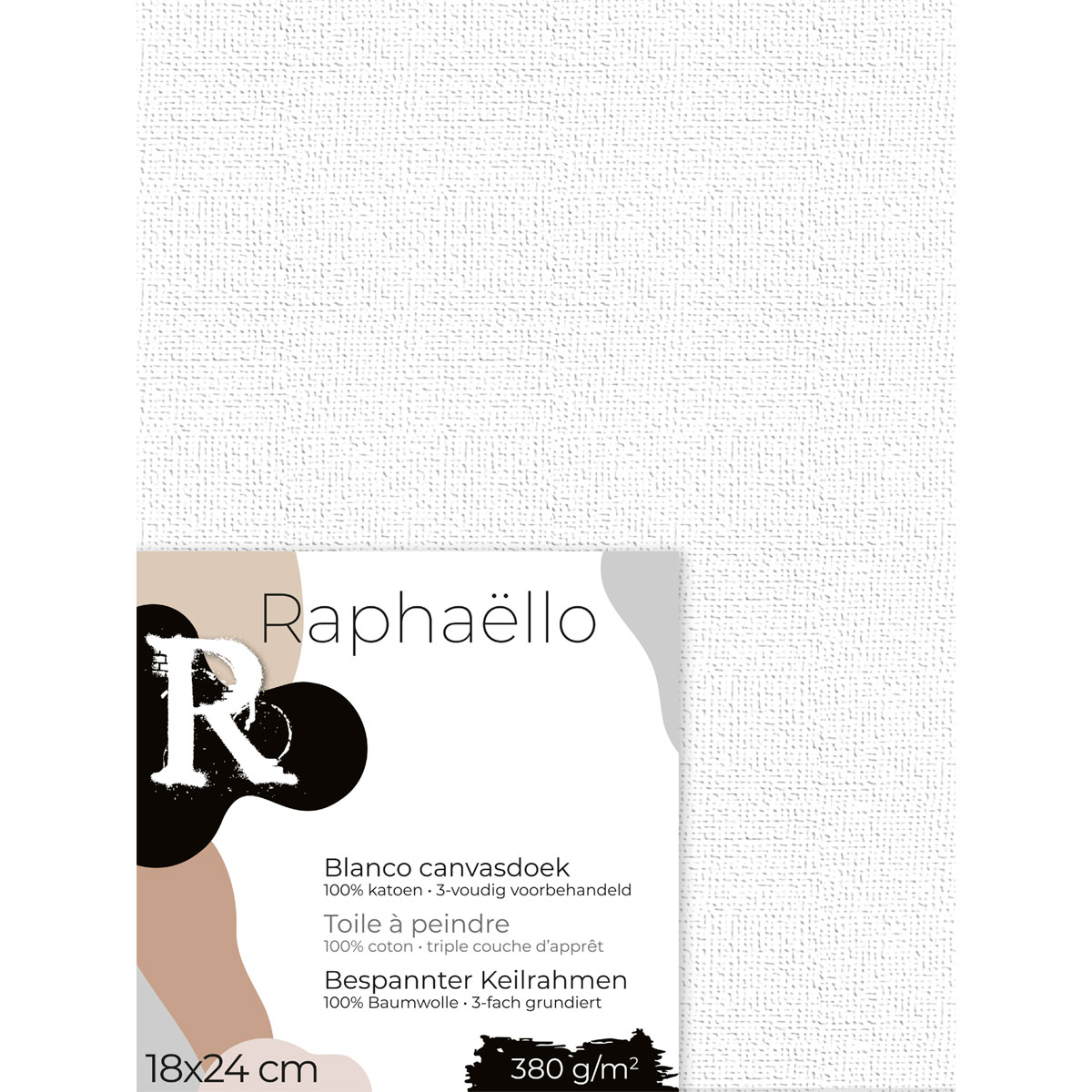 Leinwand Canvas 18x24 cm weiß