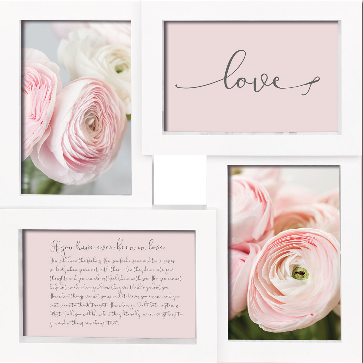 Bilderrahmen Duo 28,3x28,3 cm weiß