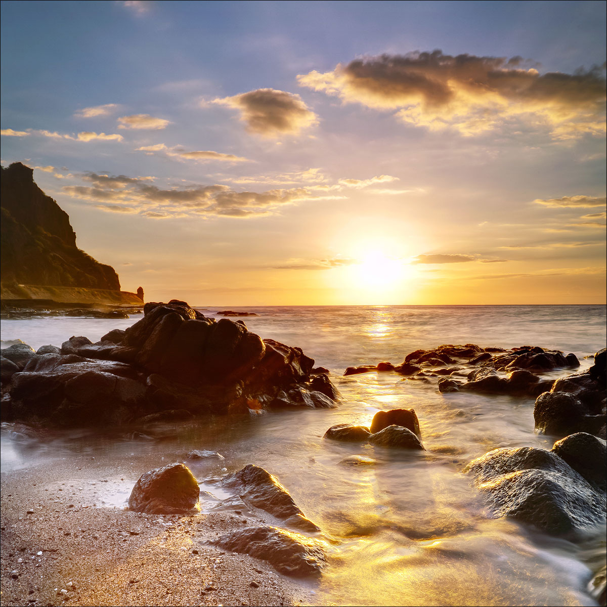 Glas-Art Island 50 x 50 Glasbild