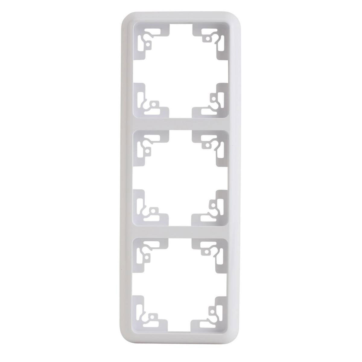 Abdeckrahmen Montreal 3-fach ultrawei Serie 502