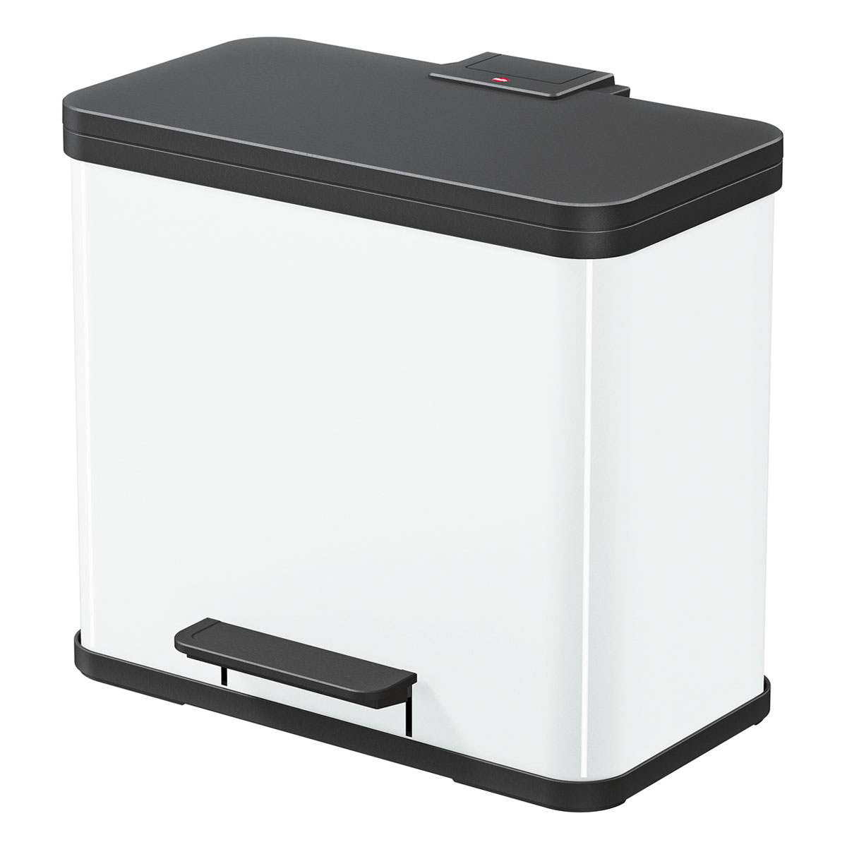 Hailo Trenn-Mülleimer Oeko Trio Plus L 3 x 9 L weiß Bild 1