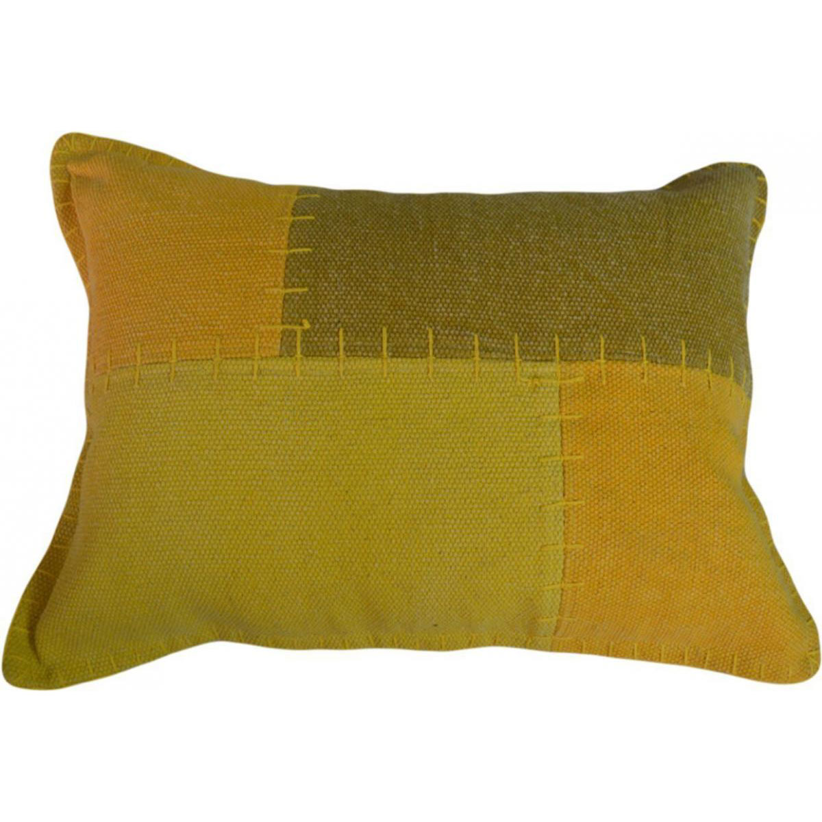 Vintage-Kissen „Lyrical Pillow 110“ Multi/Gelb, 40x60cm