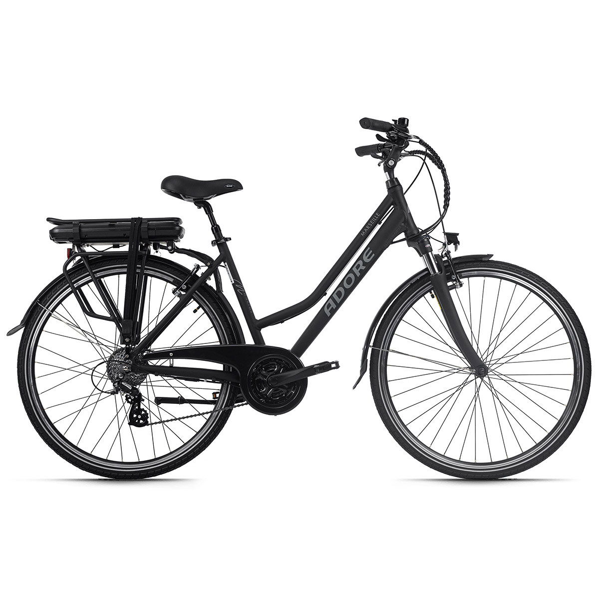 Trekking E-Bike „Marseille“, 48 cm, schwarz