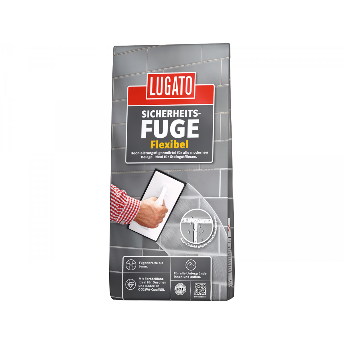 Lugato Fugenmörtel Sicherheitsfuge Flexibel Bahamabeige 5kg