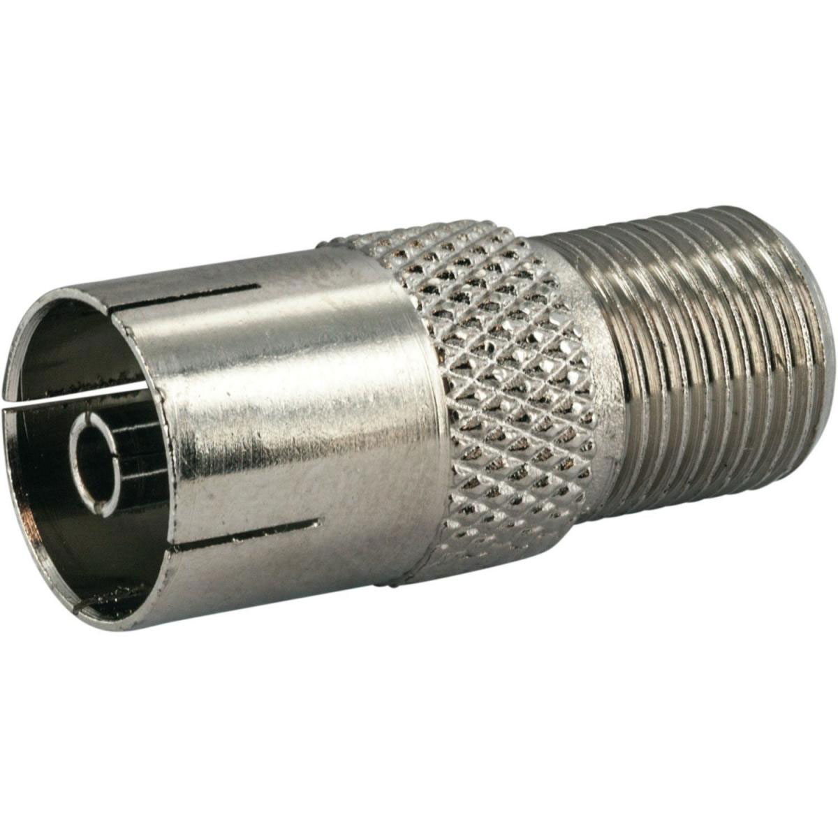 Schwaiger Adapter für IEC-Stecker/F-Stecker silber