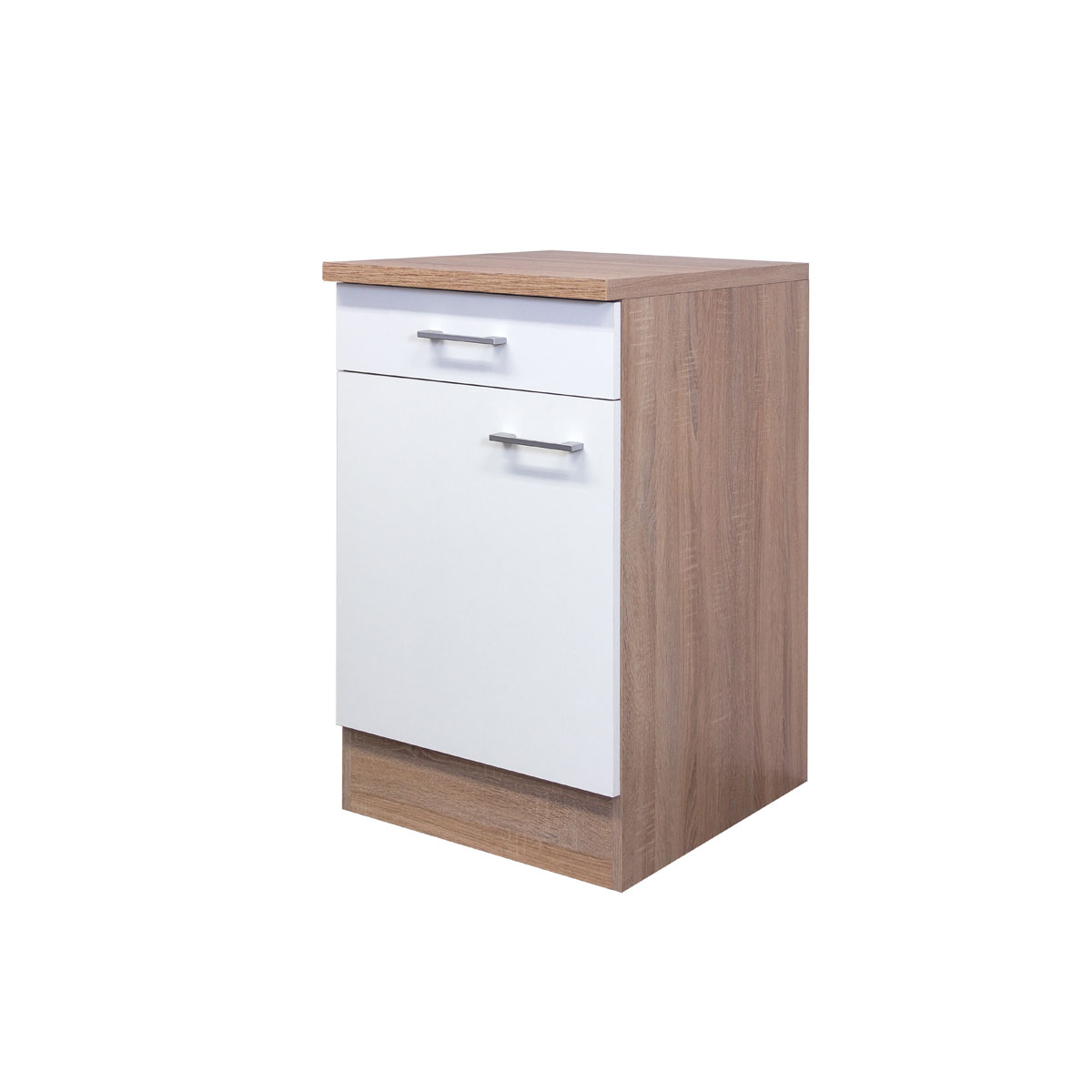 Flex-Well Küchenunterschrank „Samoa“, 50x85x60 cm, weiß/Sonoma Eiche Bild 2