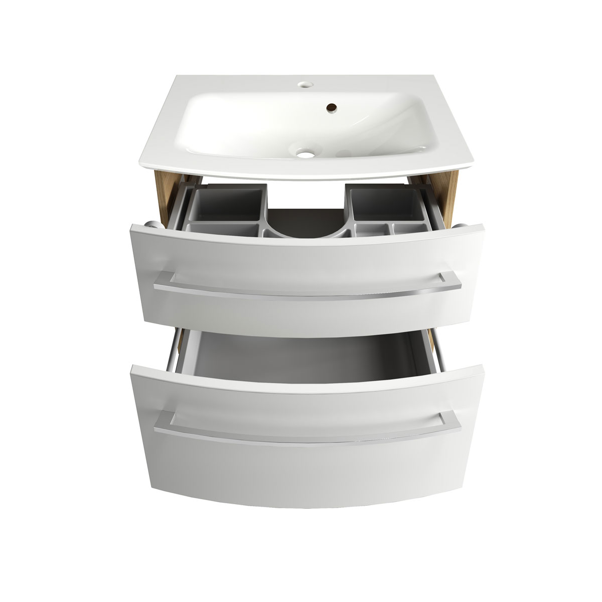 Fackelmann  Waschtisch-Set B.Style 632 x 543 x 460 mm Sandeiche/Weiß Bild 2