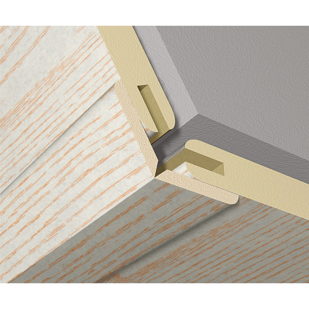 Faltleiste Esche weiß 2,6 m