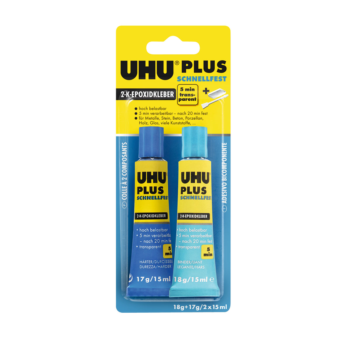 UHU  Zwei-Komponenten-Klebstoff plus schnellfest 35 g